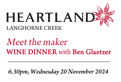 Heartland - Wine Dinner with Ben Glaetzer - 20 November 2024